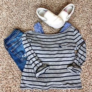 A&F striped top